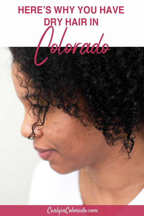 woman with side view of curly hair